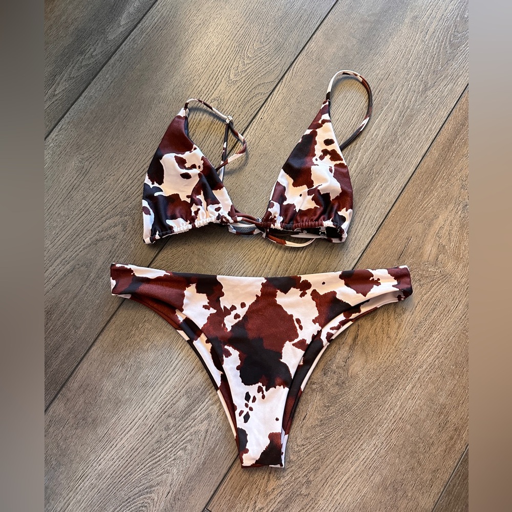 Marie cow print bikini